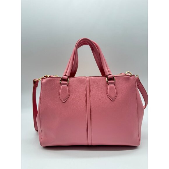 Macy's On 34th Robbinn colorblock faux-leather satchel crossbody bag - PINK - Picture 3 of 9